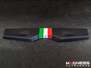 FIAT 500 Parcel Shelf - Carbon Fiber - Italian Racing Stripe w/ Black Scorpion  